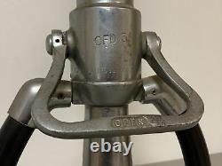 Beautiful Elkhart Brass Co. 20,5 Inch Acier Inoxydable Double Poignée Fire Nozzle