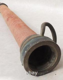 Bec de fontaine en laiton antique du Japon avec embout de tuyau d'incendie de 70cm