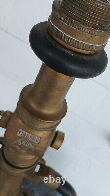 Bec de lance en laiton pour tuyau d'incendie vintage