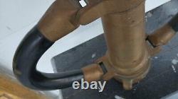 Bec de lance en laiton pour tuyau d'incendie vintage