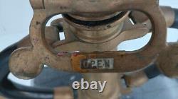 Bec de lance en laiton pour tuyau d'incendie vintage