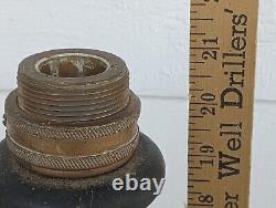 Bec de lance en laiton pour tuyau d'incendie vintage