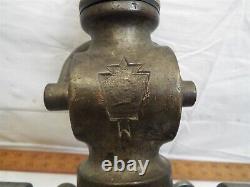 Brass 17 Elkhart Fire Fighting Hose Fabric Fire Hose Co Ny Buzzle Firefighter