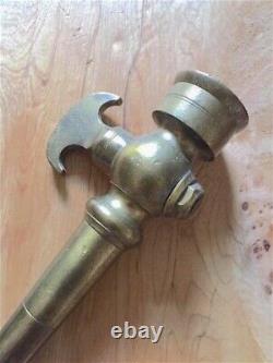Brass Solide 19ème Century Superb Style High Pressure Fire Nozzle