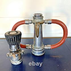 Buse Et Connecteur En Laiton Elkhart Vintage. 18 Pompier