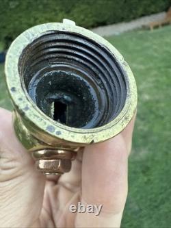 Buse à feu en laiton antique restaurée, magie, date de brevet 1897, rare beauté. Z9
