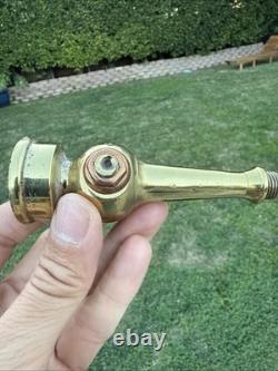 Buse à feu en laiton antique restaurée, magie, date de brevet 1897, rare beauté. Z9