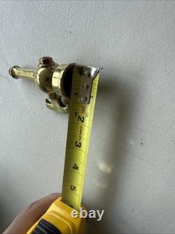 Buse à feu en laiton antique restaurée, magie, date de brevet 1897, rare beauté. Z9