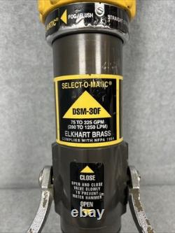Buse à incendie Elkhart Brass DSM-30F Select-O-Matic avec poignée pistolet 1964 3 NH 1