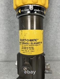 Buse à incendie Elkhart Brass DSM-30F Select-O-Matic avec poignée pistolet 1964 3 NH 1