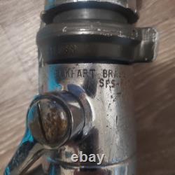 Buse à jet brouillard vintage Elkhart Brass lourde pour tuyau d'incendie