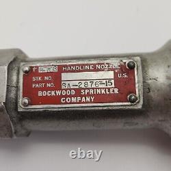 Buse à mousse et brouillard de tuyau d'incendie de Rockwood Sprinkler Co
