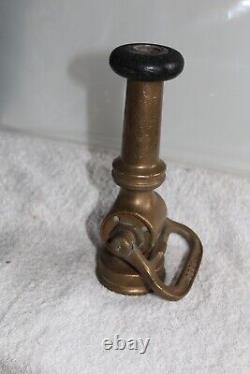 Buse d'incendie Eureka en laiton vintage de 1 1/2 pouces