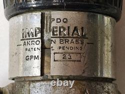 Buse d'incendie Lot Wooster Brass Co Impérial Akron 23 GPM Elkhart S-205-B S205B