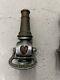 Buse D'incendie En Laiton Massif Antique Vintage Elkhart Manufacturing Pour Pompiers
