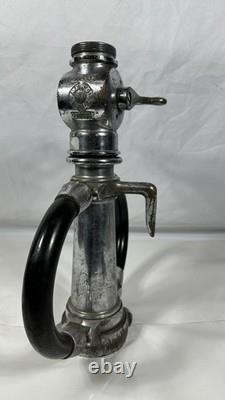 Buse d'incendie vintage Akron Brass Akro Ball à jet réglable pour tuyau d'incendie, embout à brouillard
