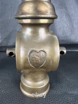 Buse d'incendie vintage Elkhart à levier de coupure, manquant le bouton de coupure avec rizer