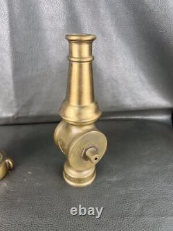 Buse d'incendie vintage Elkhart à levier de coupure, manquant le bouton de coupure avec rizer