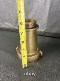 Buse d'incendie vintage Elkhart à levier de coupure, manquant le bouton de coupure avec rizer