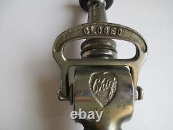 Buse d'incendie vintage à double poignée Elkhart Brass MFG Co. CHIEF 3 pièces C16