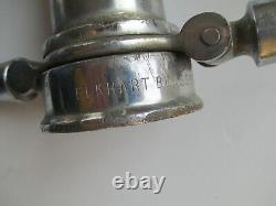 Buse d'incendie vintage à double poignée Elkhart Brass MFG Co. CHIEF 3 pièces C16