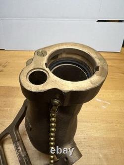 Buse d’incendie vintage en laiton massif 1 1/2, semble neuve, ancien stock neuf #0657