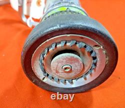 Buse de Tuyau d'Incendie AKRON Turbojet Vintage en Laiton Chromé USA