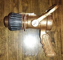 Buse de Tuyau d'Incendie Réglable Elkhart Brass 1.5 NH NSN 4210-00-465-1906 - LIRE VTG