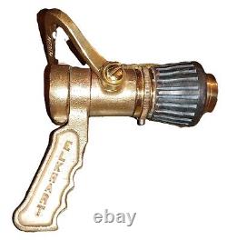 Buse de Tuyau d'Incendie Réglable Elkhart Brass 1.5 NH NSN 4210-00-465-1906 - LIRE VTG