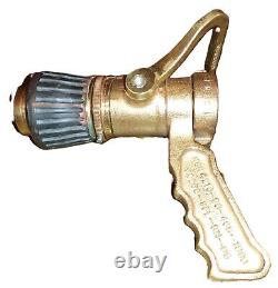Buse de Tuyau d'Incendie Réglable Elkhart Brass 1.5 NH NSN 4210-00-465-1906 - LIRE VTG