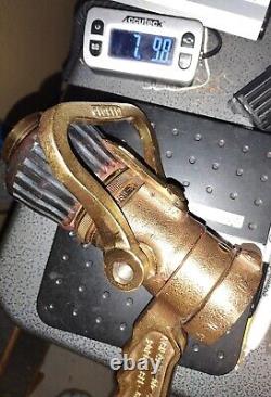 Buse de Tuyau d'Incendie Réglable Elkhart Brass 1.5 NH NSN 4210-00-465-1906 - LIRE VTG