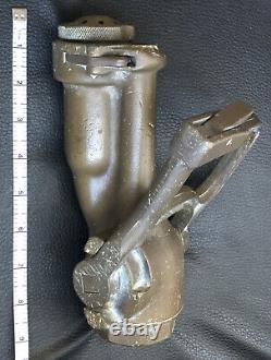 Buse de contrôle de feu du pont d'envol de la marine USN en laiton vintage, San Jose, Californie