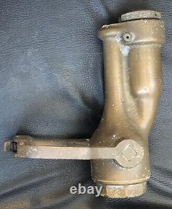 Buse de contrôle de feu du pont d'envol de la marine USN en laiton vintage, San Jose, Californie