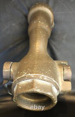 Buse de contrôle de feu du pont d'envol de la marine USN en laiton vintage, San Jose, Californie
