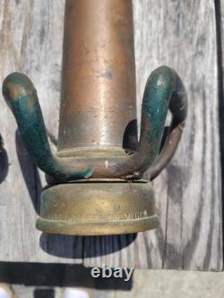 Buse de feu antique lisse en laiton de 30 pouces