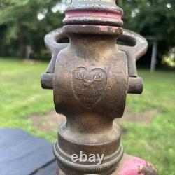 Buse de pompier vintage Elkhart Brass Co. Indiana Pompiers Département de pompiers 17
