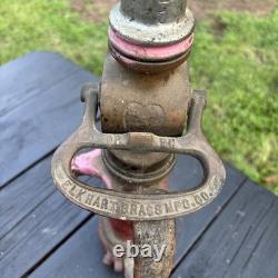 Buse de pompier vintage Elkhart Brass Co. Indiana Pompiers Département de pompiers 17