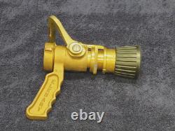 Buse de pulvérisation pour tuyau d’incendie en laiton Elkhart 95 GPM SFL-GN-95 1 1/2 4210-00-465-1906