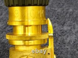 Buse de pulvérisation pour tuyau d’incendie en laiton Elkhart 95 GPM SFL-GN-95 1 1/2 4210-00-465-1906