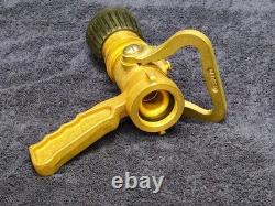 Buse de pulvérisation pour tuyau d’incendie en laiton Elkhart 95 GPM SFL-GN-95 1 1/2 4210-00-465-1906