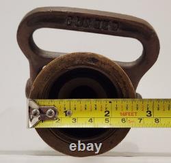 Buse de tuyau d'incendie Chief Firefighter Vintage Elkhart Brass Mfg. Co. 8 1/2 pouces