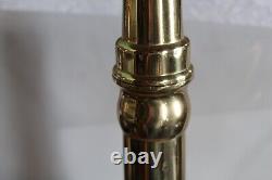 Buse de tuyau d'incendie PPC en laiton vintage de 2 1/2 pouces, 24 pouces de long
