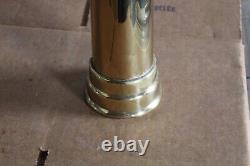 Buse de tuyau d'incendie PPC en laiton vintage de 2 1/2 pouces, 24 pouces de long