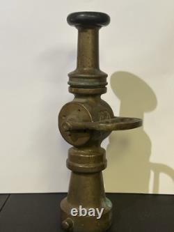 Buse de tuyau d'incendie Vintage Elkhart Chief - Mémorabilia de lutte contre l'incendie 13,5 pouces