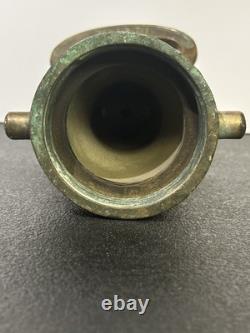 Buse de tuyau d'incendie Vintage Elkhart Chief - Mémorabilia de lutte contre l'incendie 13,5 pouces