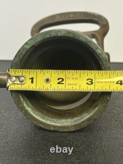 Buse de tuyau d'incendie Vintage Elkhart Chief - Mémorabilia de lutte contre l'incendie 13,5 pouces