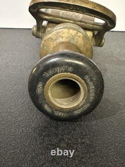 Buse de tuyau d'incendie Vintage Elkhart Chief - Mémorabilia de lutte contre l'incendie 13,5 pouces