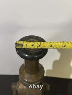 Buse de tuyau d'incendie Vintage Elkhart Chief - Mémorabilia de lutte contre l'incendie 13,5 pouces