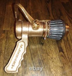 Buse de tuyau d'incendie ajustable Elkhart Brass 1.5 NH NSN 4210-00-465-1906 - LIRE VTG