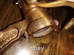 Buse de tuyau d'incendie ajustable Elkhart Brass 1.5 NH NSN 4210-00-465-1906 - LIRE VTG